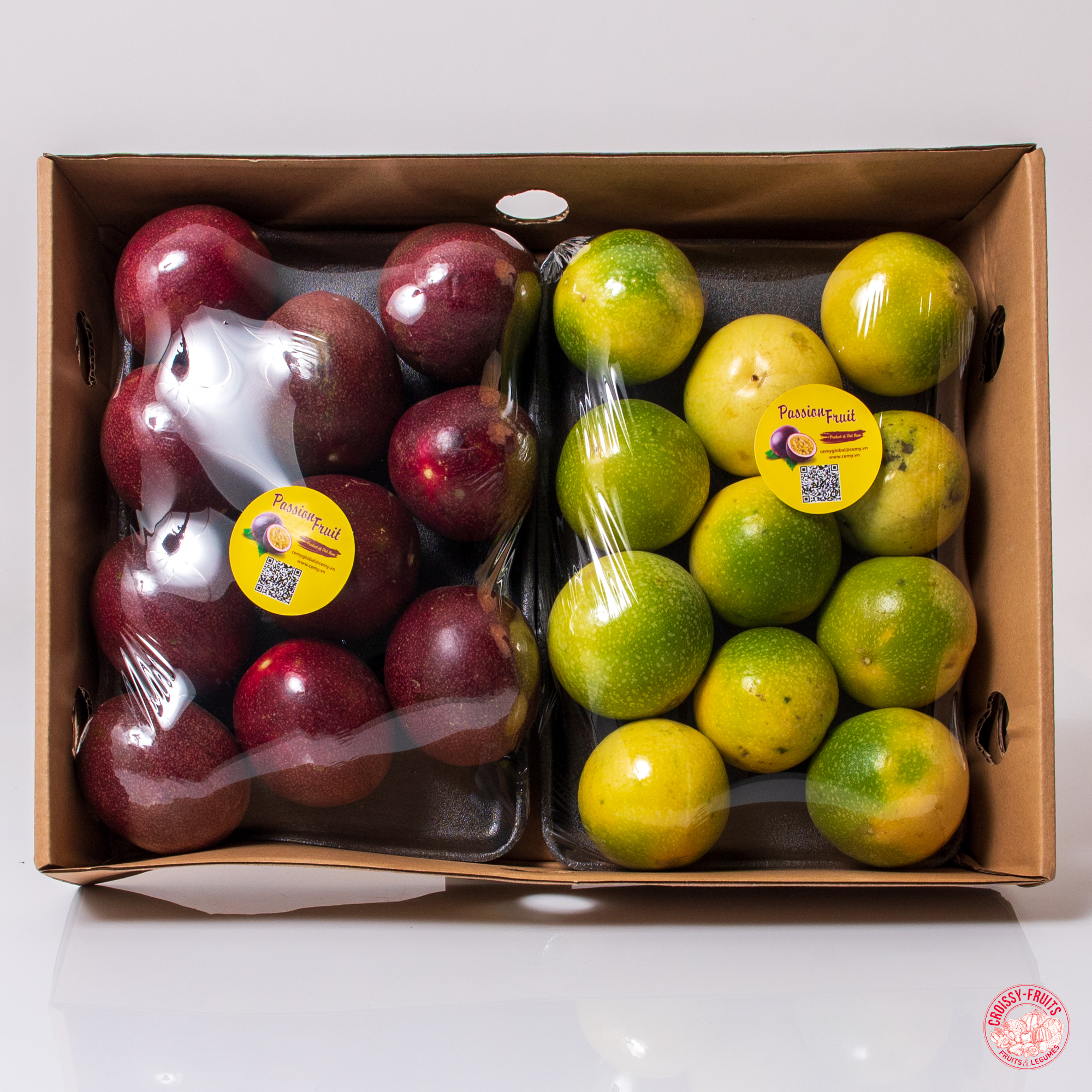 Box 2 kilos fruit de la passion mixés premium Vietnam 